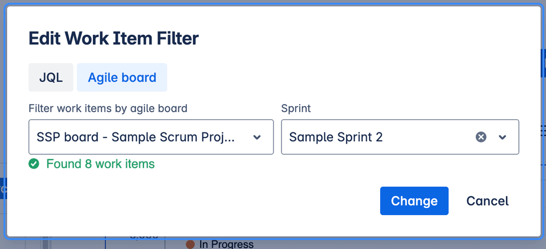 Edit Work Items Filter
