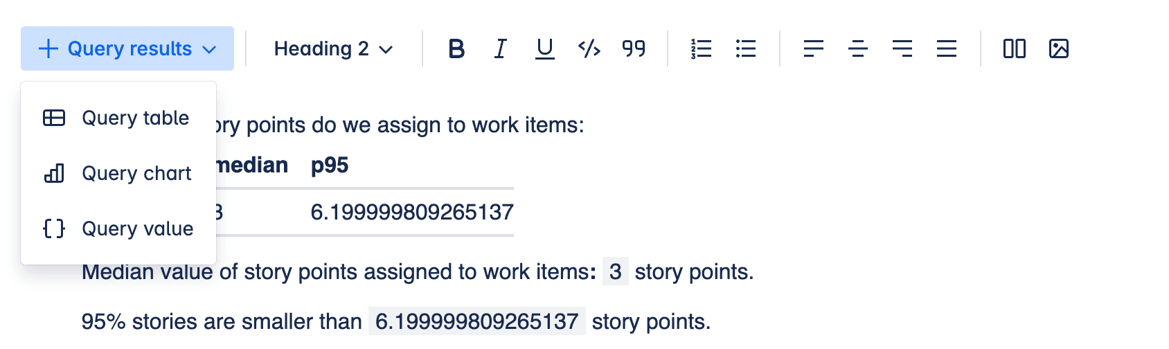 Report editing toolbox