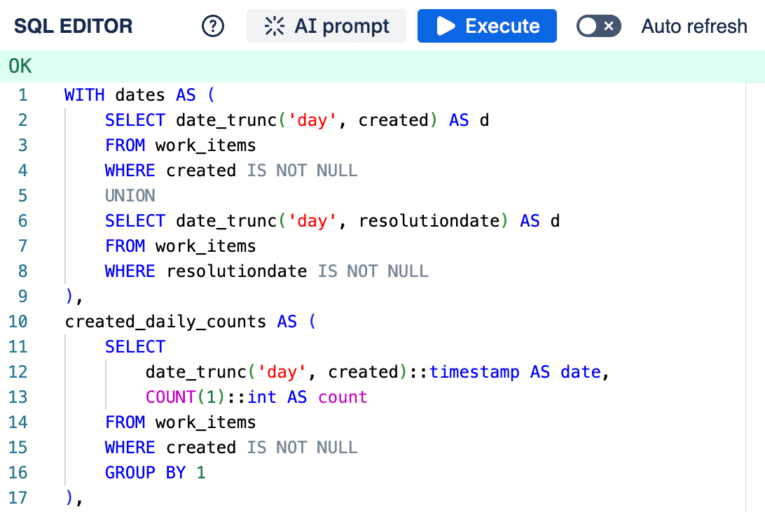 SQL Query Editor
