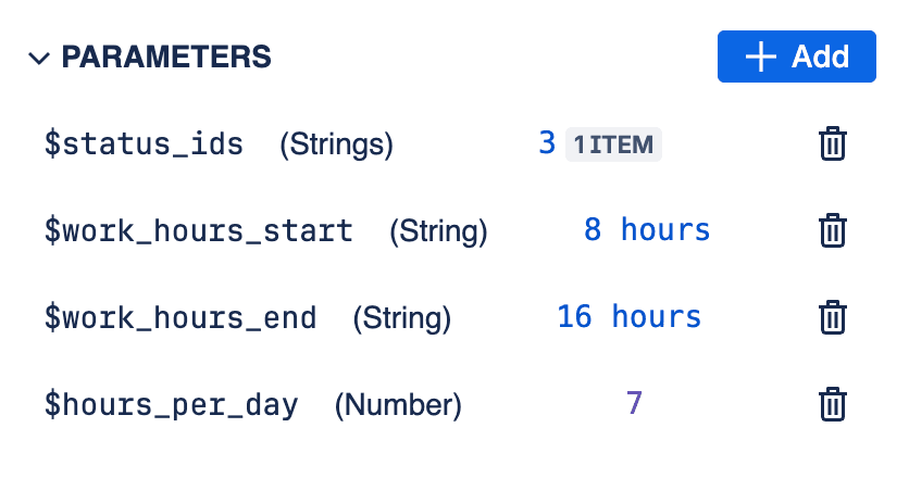 SQL Query Parameters