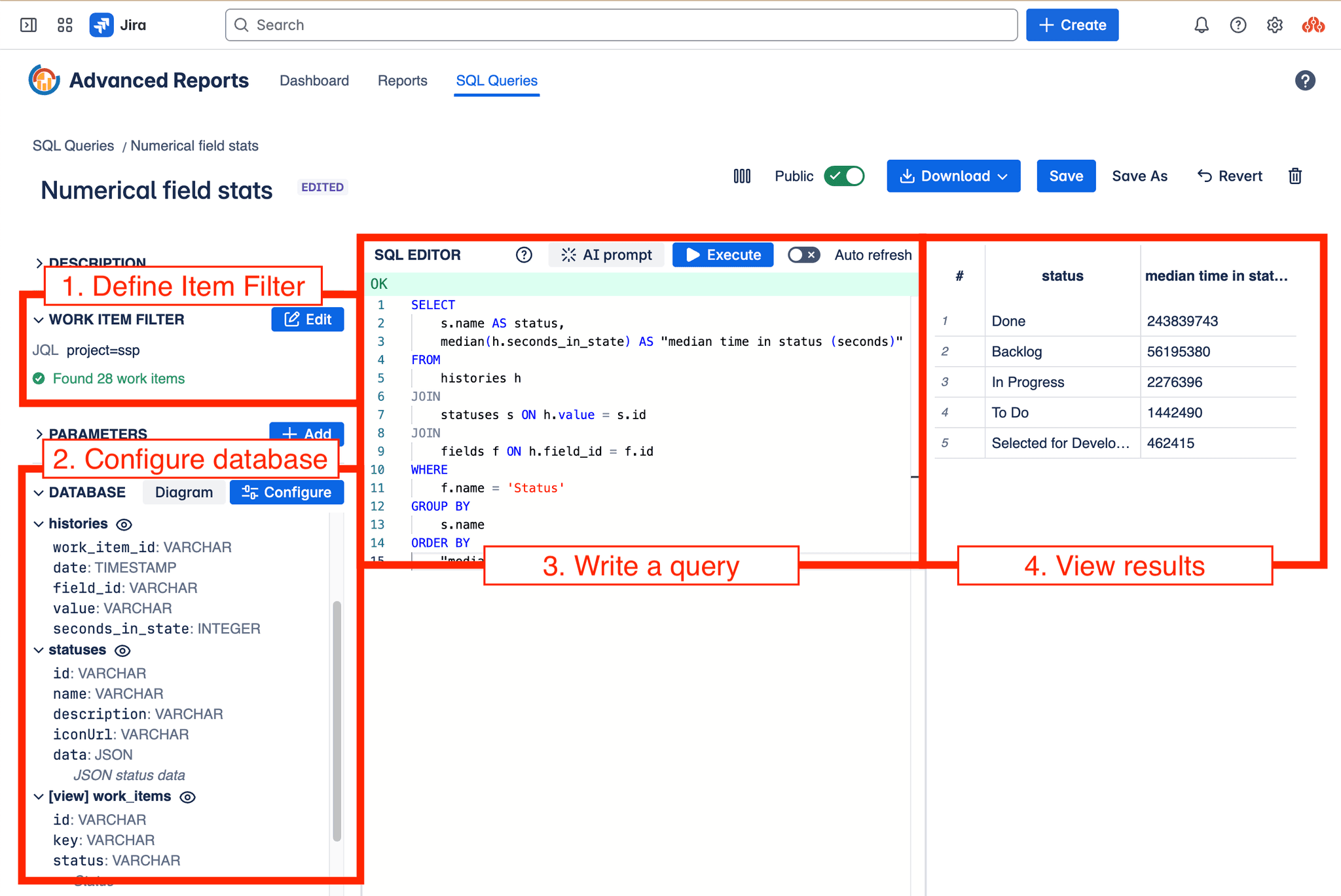 SQL Query Editor - the process